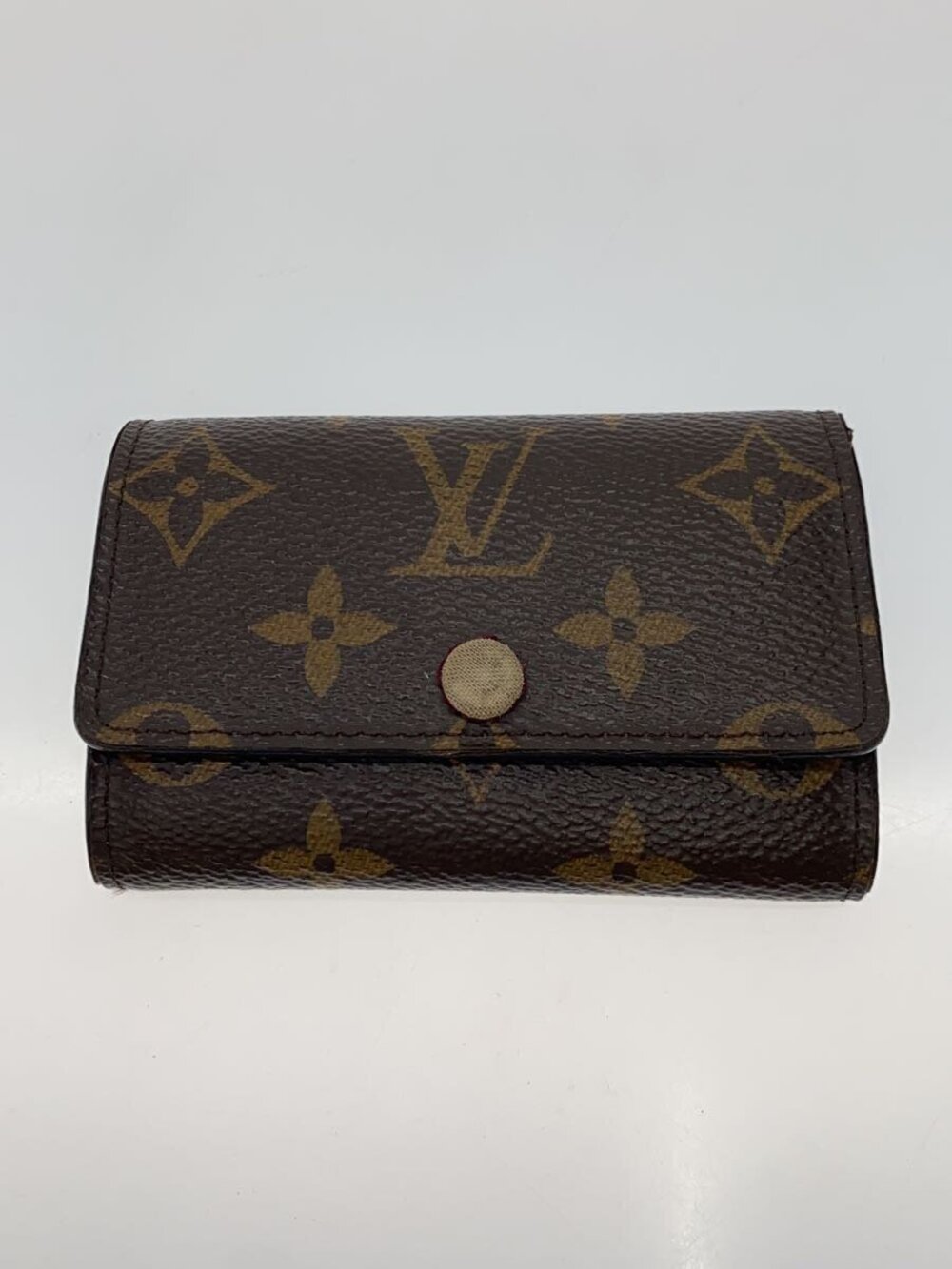 LOUIS VUITTON Multicles Monogram Canvas Brown Fuschia Pink Leather